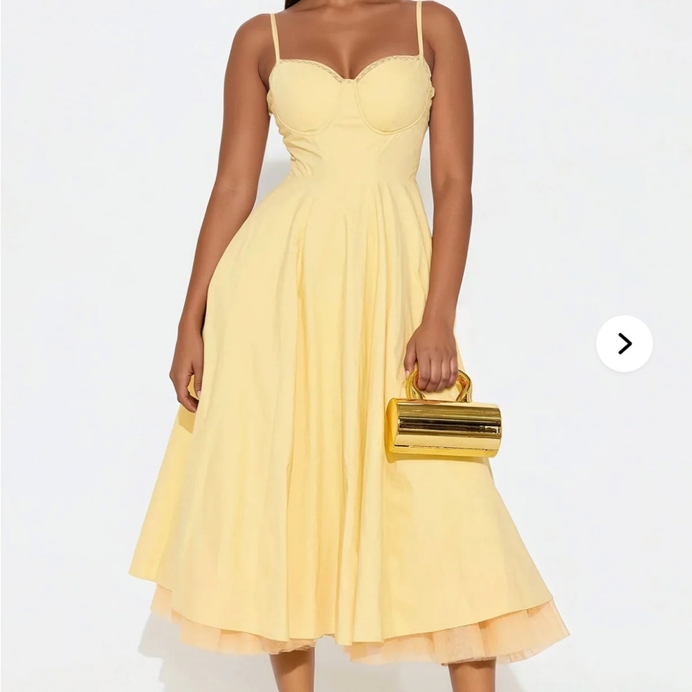 Daya Corset poplin midi dress